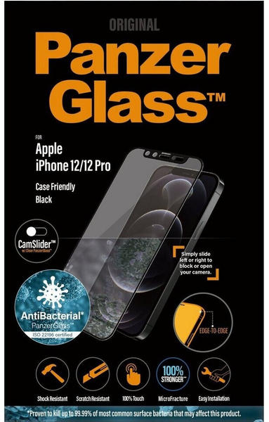 PanzerGlass Edge-to-Edge Case-Friendly iPhone 12/12 Pro
