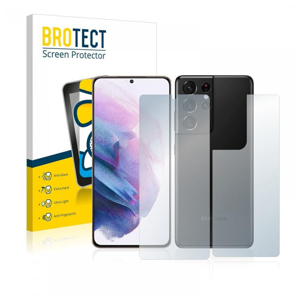 BROTECT AirGlass Matte Panzerglasfolie für Samsung Galaxy S21 Ultra 5G (Vorder + Rückseite)