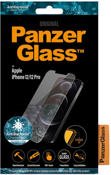 PanzerGlass Standardfit Antibakteriel iPhone 12/12 Pro