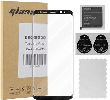 Cadorabo Panzer Folie voll klebend für Samsung Galaxy S8 PLUS, Gehärtetes Full Glue (Tempered) Display-Schutzglas