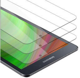 Cadorabo 3x Tablet Panzer Folie Tempered für Samsung Galaxy Tab A 2016 (7.0" Zoll) SM-T280N, Schutzfolie in 9H Härte
