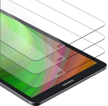 Cadorabo 3x Tablet Panzer Folie Tempered für Samsung Galaxy Tab A 2016 (10.1" Zoll) SM-T585N / T580N, Schutzfolie in 9H Härte