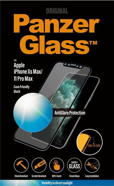 PanzerGlass Edge-to-Edge für Apple iPhone Xs Max / 11 Pro Max Schwarz mit Blendschutz