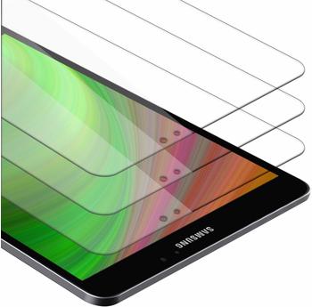 Cadorabo 3x Tablet Panzer Folie Tempered für Samsung Galaxy Tab S3 (9.7" Zoll) SM-T820N / T825N, Schutzfolie in 9H Härte