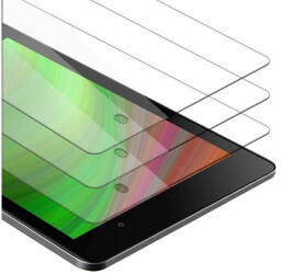 Cadorabo 3x Tablet Panzer Folie Tempered für Asus Google Nexus 7 FHD 2. Gen., Schutzfolie in 9H Härte
