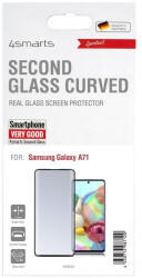 4smarts Second Glass Curved Colour Frame für Samsung Galaxy A71 - Schwarz