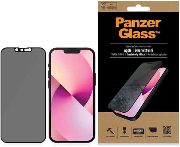 PanzerGlass Case Friendly E2E Privacy Pro Filter iPhone 13 Mini