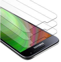 Cadorabo 3x Panzer Folie für Samsung Galaxy J3 2016 - Schutzfolie in KRISTALL KLAR Kompatibilität