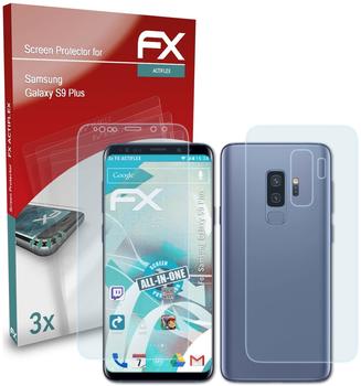atFoliX FX-ActiFleX 3x Schutzfolie für Samsung Galaxy S9 Plus Folie