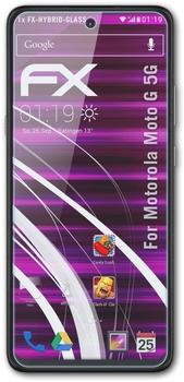 atFoliX FX-Hybrid-Glass Panzerfolie für Motorola Moto G 5G Glasfolie