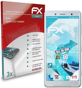 atFoliX FX-ActiFleX 3x Schutzfolie für Sony Xperia XZ2 Compact Folie
