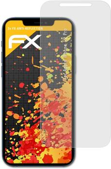 atFoliX FX-Antireflex 3x Schutzfolie für Apple iPhone 12 Pro Panzerfolie