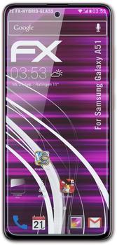 atFoliX FX-Hybrid-Glass Panzerfolie für Samsung Galaxy A51 Glasfolie