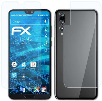 atFoliX FX-Clear 3x Schutzfolie für Huawei P20 Pro Displayschutzfolie