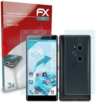 atFoliX FX-ActiFleX 3x Schutzfolie für Sony Xperia XZ2 Folie