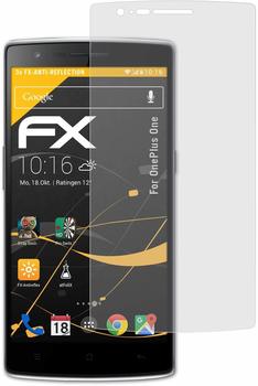 atFoliX FX-Antireflex 3x Schutzfolie für OnePlus One Panzerfolie