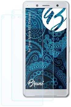 atFoliX Bruni Basics-Clear 2x Schutzfolie für Sony Xperia XZ2 Compact Folie