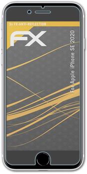 atFoliX FX-Antireflex 3x Schutzfolie für Apple iPhone SE (2020) Panzerfolie