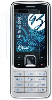 atFoliX Bruni Basics-Clear 2x Schutzfolie für Nokia 6300 Folie