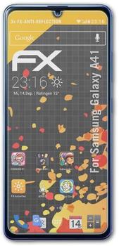 atFoliX FX-Antireflex 3x Schutzfolie für Samsung Galaxy A41 Panzerfolie