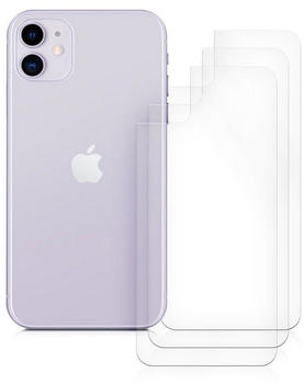 kwmobile Schutzfolie 3x Folie Rückseite für Apple iPhone 11