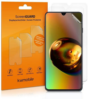 kwmobile Displayschutzfolie 3x Folie für Samsung Galaxy A50 - transparent