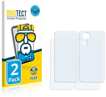 BROTECT Full-Cover Schutzfolie f&uuml;r Huawei P30 Pro (Vorder + R&uuml;ckseite) (2 St&uuml;ck) - Full-Screen Displayschutz-Folie, 3D, Kristall-Klar