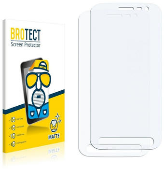 BROTECT 2X Entspiegelungs-Schutzfolie für Samsung Galaxy Xcover 4 / 4s Displayschutz-Folie Matt, Anti-Reflex, Anti-Fingerprint