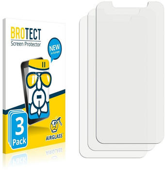 BROTECT Panzerglas Schutzfolie für Apple iPhone 11 (3 Stück) - AirGlass, extrem Kratzfest, Anti-Fingerprint, Ultra-transparent
