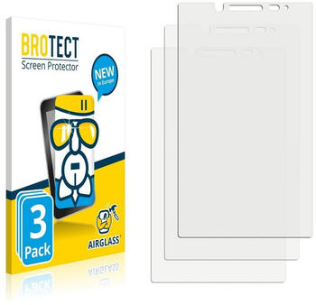 BROTECT Panzerglas Schutzfolie für BlackBerry Key2 (3 Stück) - AirGlass, extrem Kratzfest, Anti-Fingerprint, Ultra-transparent
