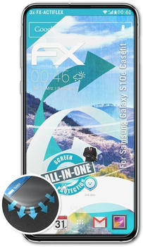 atFoliX FX-ActiFleX 3x Schutzfolie für Samsung Galaxy S10e (Casefit) Folie