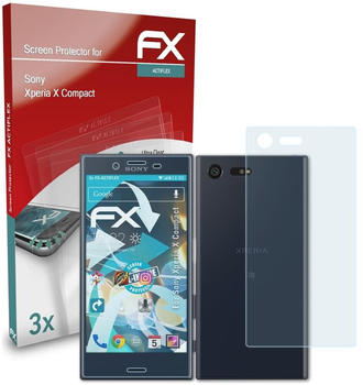 atFoliX FX-ActiFleX 3x Schutzfolie für Sony Xperia X Compact Folie