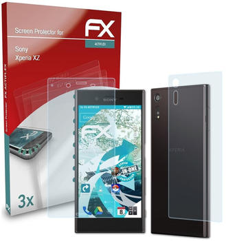 atFoliX FX-ActiFleX 3x Schutzfolie für Sony Xperia XZ Folie