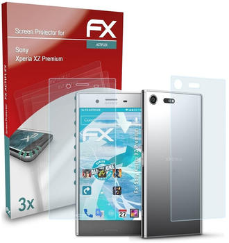 atFoliX FX-ActiFleX 3x Schutzfolie für Sony Xperia XZ Premium Folie