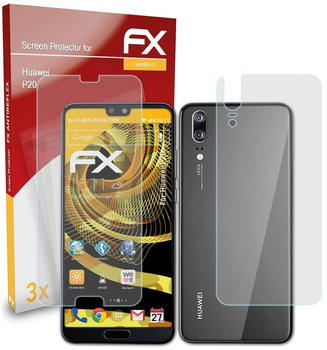 atFoliX FX-Antireflex 3x Schutzfolie für Huawei P20 Panzerfolie