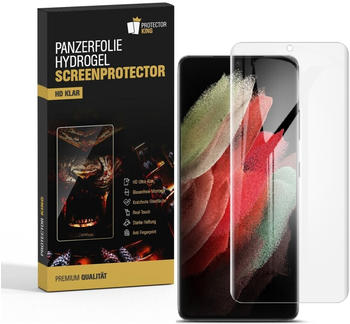 Protectorking 6x Panzerfolie für Samsung Galaxy S21 Ultra FULL COVER HYDROGEL Displayschutz KLAR