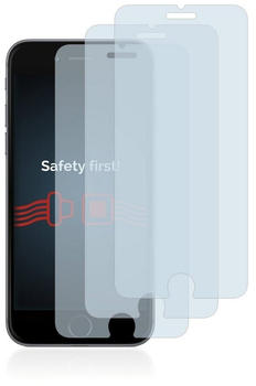 Savvies Panzerglas für iPhone 6 / 6S (3 Stück) - Echt-Glas, 9H Härte, Anti-Fingerprint