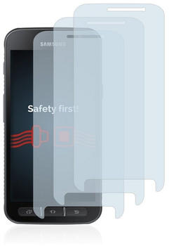 Savvies Panzerglas für Samsung Galaxy Xcover 4 / 4s (3 Stück) - Echt-Glas, 9H Härte, Anti-Fingerprint