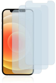 Savvies Panzerglas für Apple iPhone 12/12 Pro (3 Stück) - Echt-Glas, 9H Härte, Anti-Fingerprint