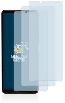 BROTECT Schutzfolie für Sony Xperia 10 III, (3 Stück), Schutzglas Glasfolie matt