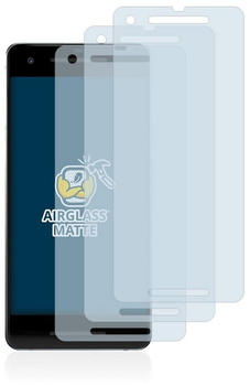 BROTECT Schutzfolie für Google Pixel 2, (3 Stück), Schutzglas Glasfolie matt