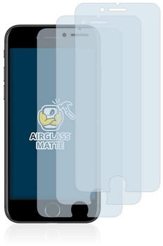 BROTECT Schutzfolie für Apple iPhone 7, (3 Stück), Schutzglas Glasfolie matt
