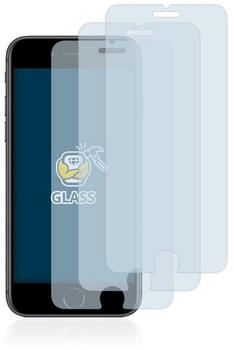 BROTECT Schutzfolie Panzerglas für Apple iPhone 8, (3 Stück), Schutzglas Echtglas 9H