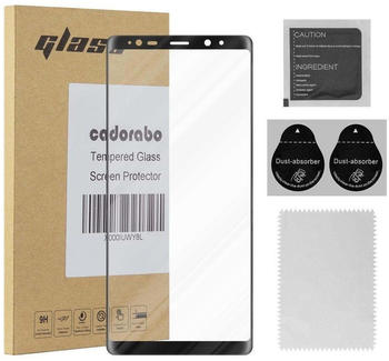 Cadorabo Panzer Folie voll klebend für Samsung Galaxy NOTE 8, Gehärtetes Full Glue (Tempered) Display-Schutzglas