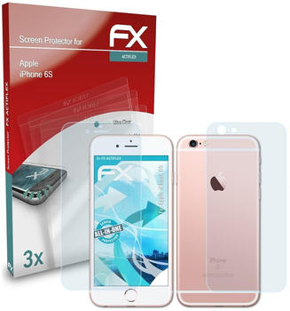 atFoliX FX-ActiFleX 3x Schutzfolie für Apple iPhone 6S Folie