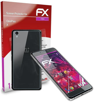 atFoliX FX-Hybrid-Glass Panzerfolie für OnePlus X Glasfolie