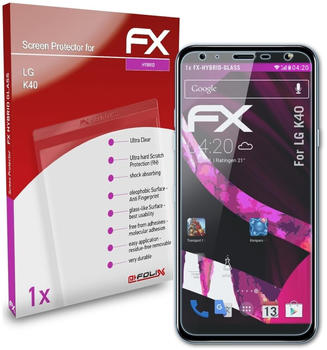 atFoliX FX-Hybrid-Glass Panzerfolie für LG K40 Glasfolie