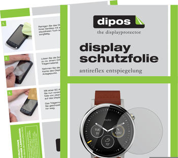 e-cultor dipos 5x Schutzfolie f&uuml;r Motorola Moto 360 (2019) Display Folie matt