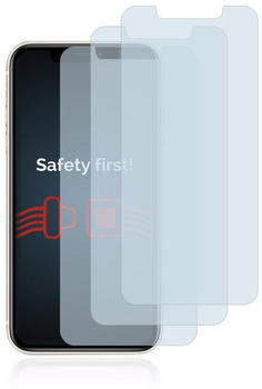 Savvies Panzerglas für Apple iPhone 11 (3 Stück) - Echt-Glas, 9H Härte, Anti-Fingerprint
