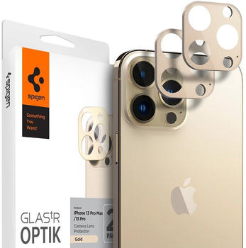 Spigen Glas.tR Optik 2-Pack iPhone 13 Pro / 13 Pro Max Gold